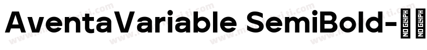 AventaVariable SemiBold字体转换
